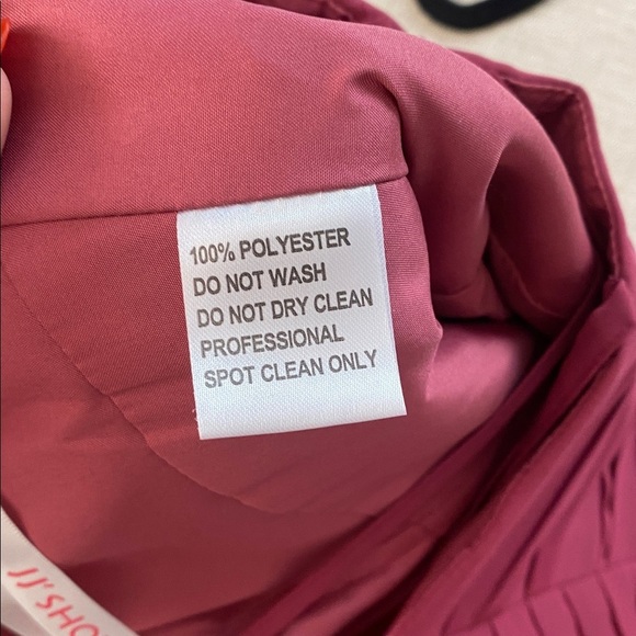 JJ’s House A-line Scoop Floor-Length Chiffon Bridesmaid Dress Pink Ruffle Size 8 - Picture 8 of 9